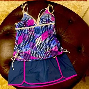 2pc Free Country bathing suit. Large. Womens.